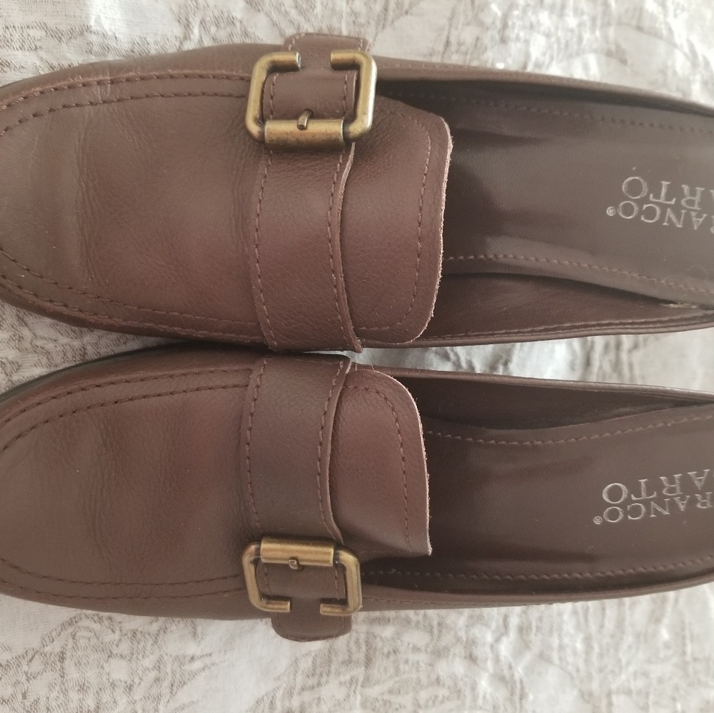 Franco Sarto Leather Mules 10